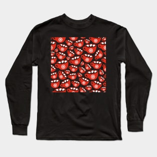 Hot chocolate pattern Long Sleeve T-Shirt